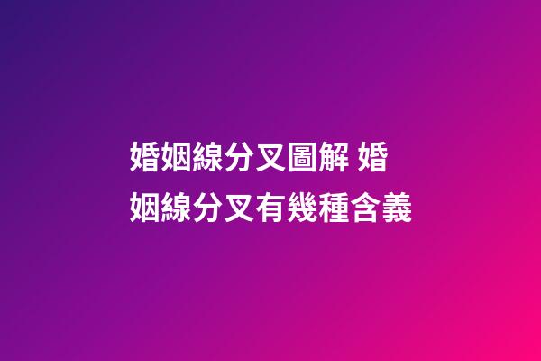 婚姻線分叉圖解 婚姻線分叉有幾種含義
